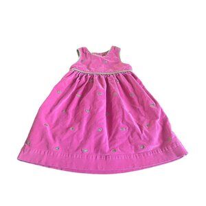 Hartstrings Corduroy Dress Embroidered Whales Size 3T